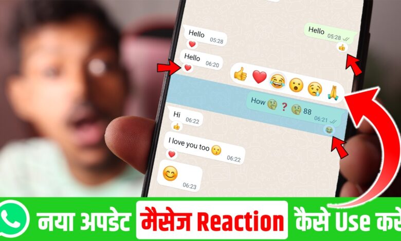 WhatsApp Message Reactions Feature